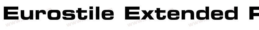 Eurostile Extended R字体转换